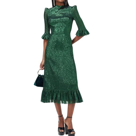 TIMELESS COLLECTIBLE THE VAMPIRE'S WIFE Silk Midi Dress Size S/M 6 UK10 NEW - Picture 6 of 16